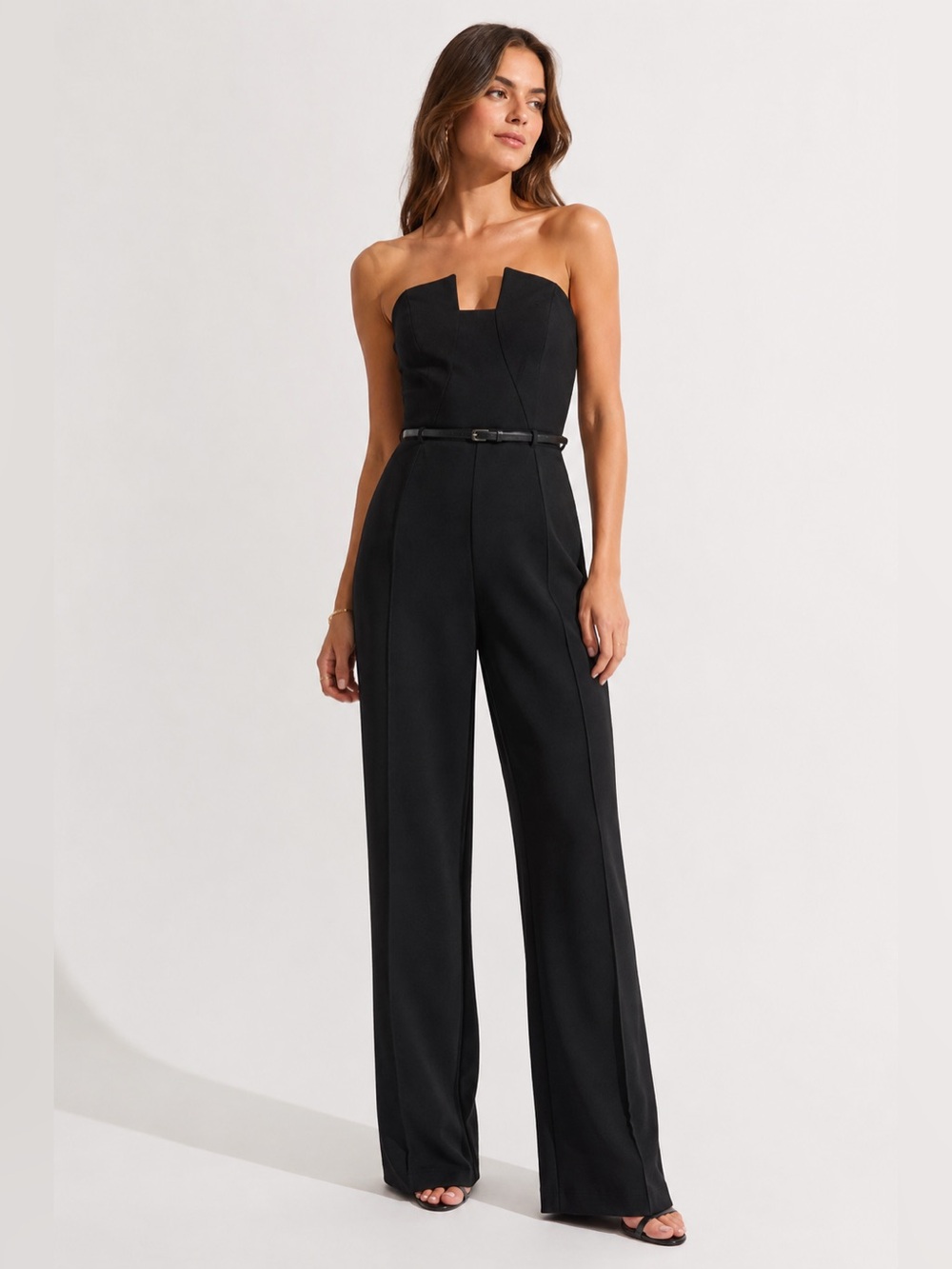 NWT Black Halo Lena jumpsuit, black, size 2